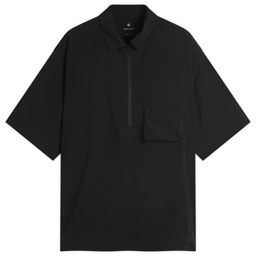 Сорочка Snow Peak Breathable Quick Dry Polo Shirt, Size Large чорний | SH-25SU001-BK