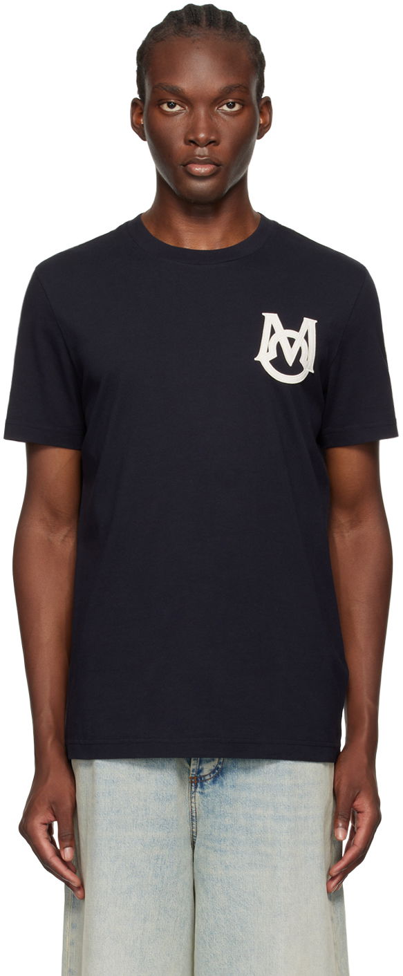 Футболка Moncler Navy Monogram T-Shirt темно-синій | J20918C000218390T