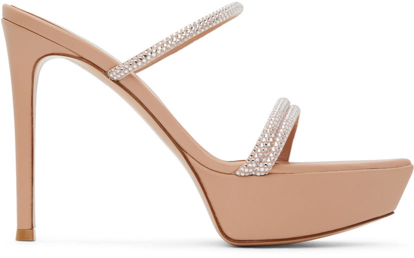 Кросівки та взуття Gianvito Rossi Cannes Platform Sandals бежевий | G16140.85RIC.XCN