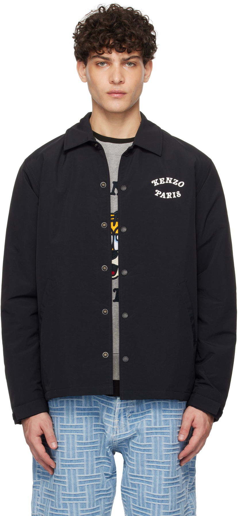 Вітровка KENZO VERDY Edition Heavy Coach Jacket чорний | FF55BL0629NG