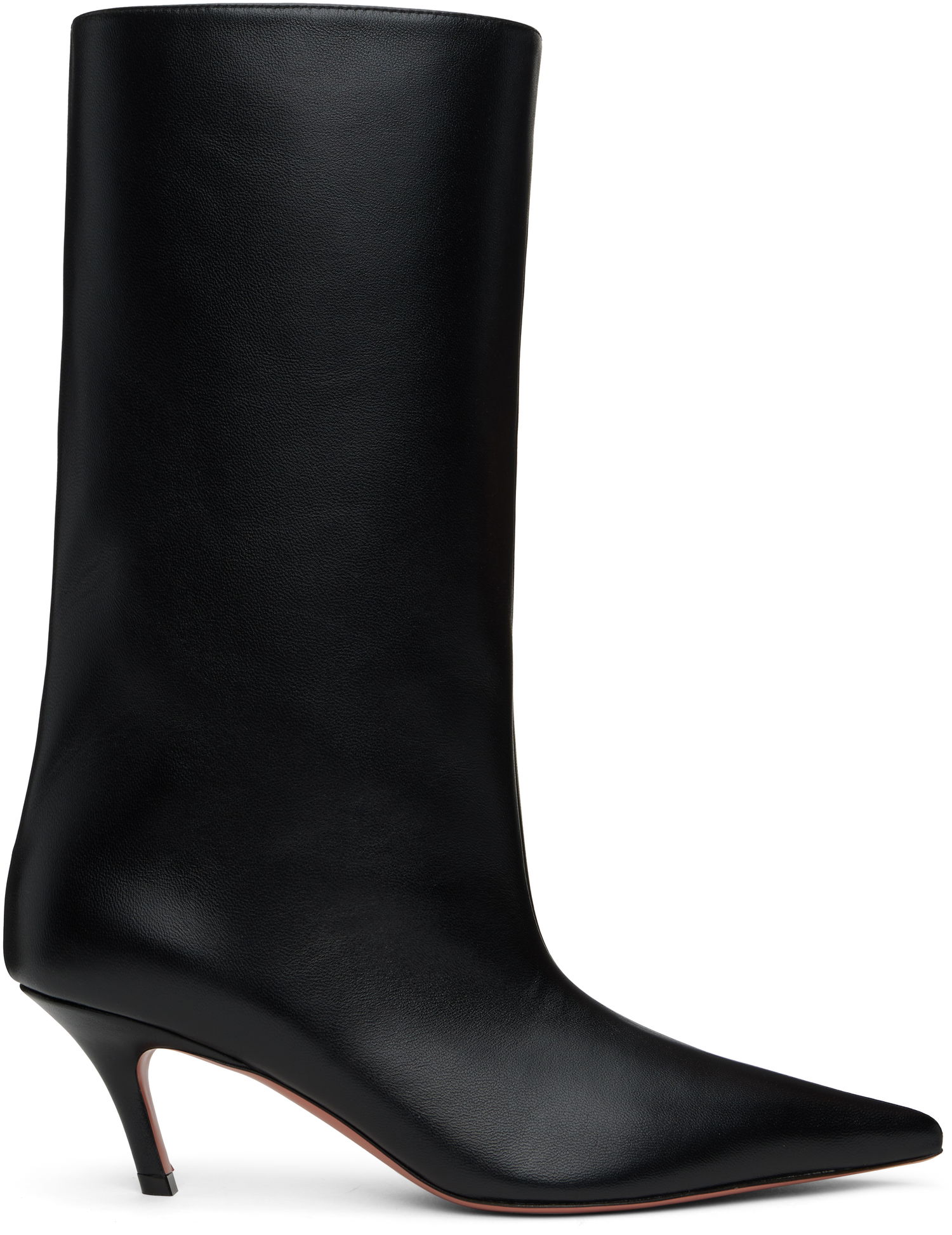 Догляд за взуттям Amina Muaddi Amina Muaddi Fiona 60 Kitten Heel Boots чорний | FIONA BOOT NAPPA, 0