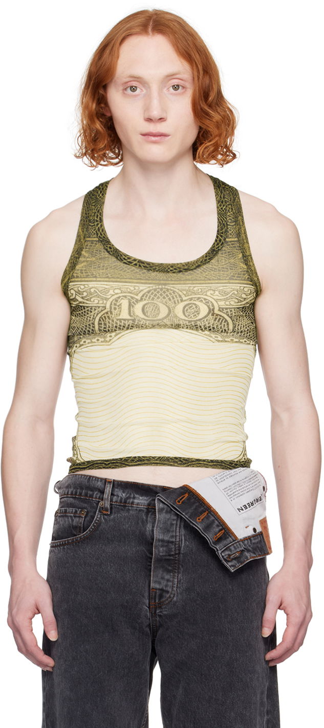 Безрукавка Jean Paul Gaultier Jean Paul Gaultier Sheer Tank Top Жовтий | 24/25-U-DB025-T515-400300156