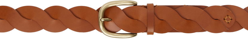 Ремені ISABEL MARANT Isabel Marant Braided Leather Belt Коричневий | CE321CFA-C2B07A