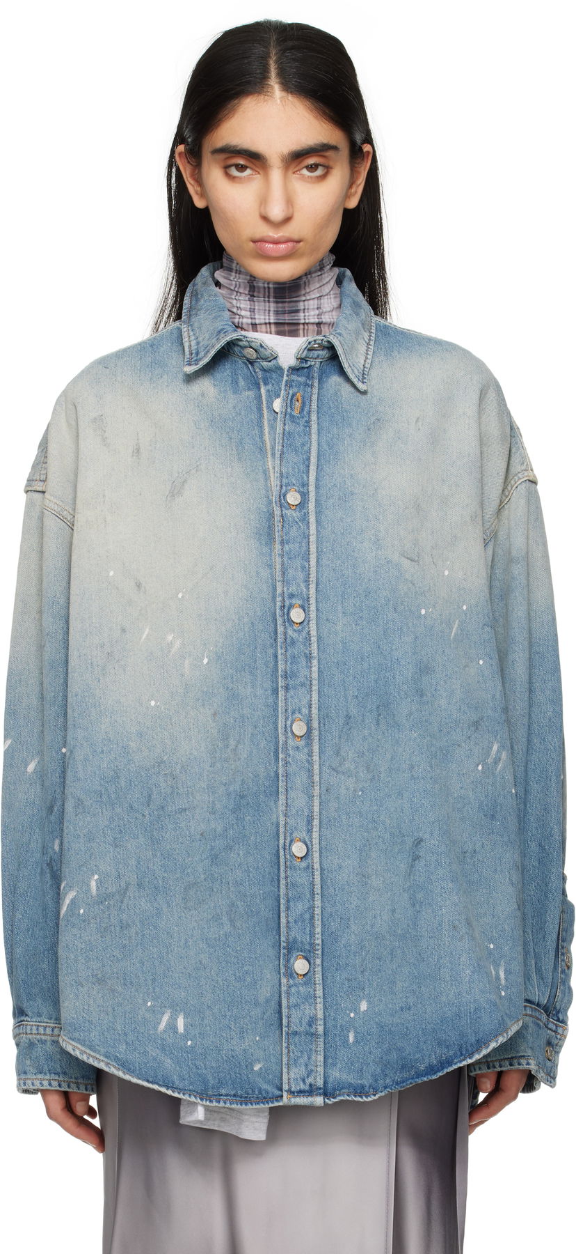 Сорочка Acne Studios Acne Studios Button-Up Denim Shirt Синій | CB0103-