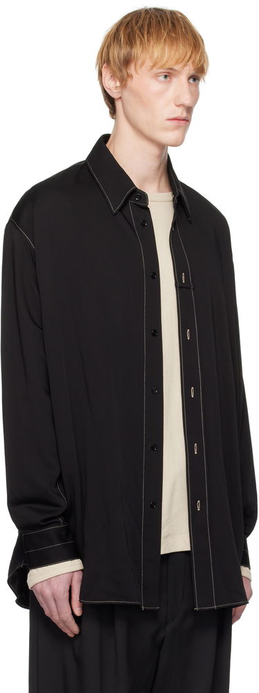 Сорочка LEMAIRE Lemaire Loop Button-Up Shirt чорний | SH1169 LF1392, 1