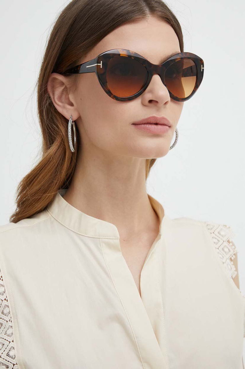 Сонцезахисні окуляри Tom Ford Tom Ford FT1084_5252F Sunglasses Коричневий | FT1084.5252F