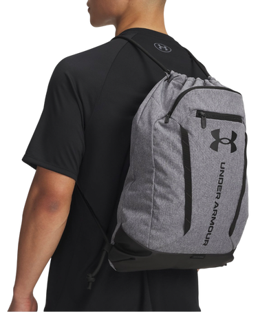 Рюкзак Under Armour Hustle Sackpack with UA Storm Technology and Front Zip Pocket Сірий | 6000519-025, 4
