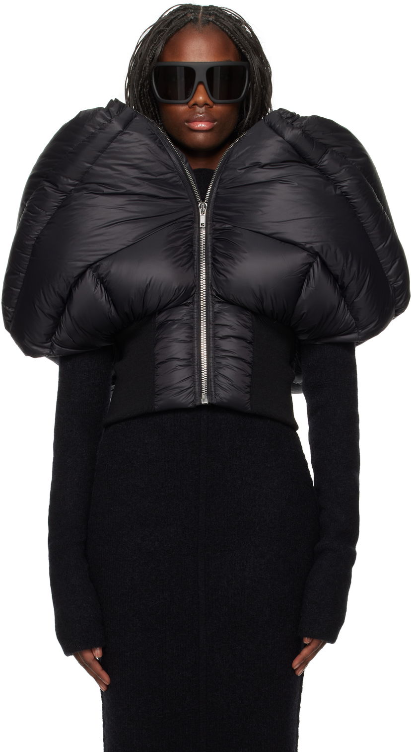 Пуховик Rick Owens Down Jacket Mini чорний | RO02D3790 NPDX