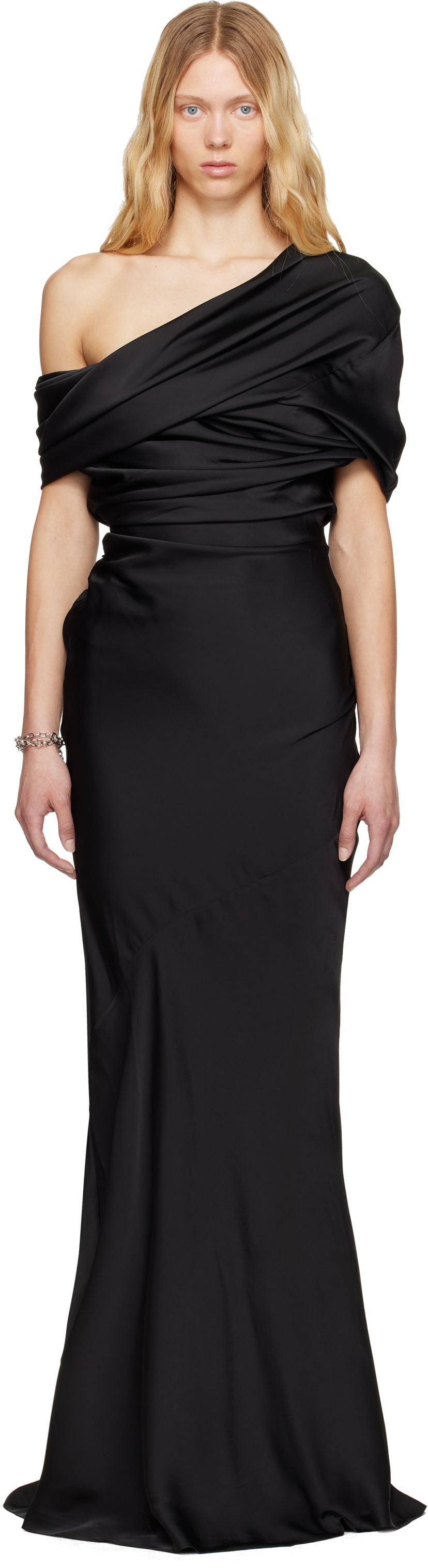 плаття Entire Studios Entire Studios Sleeveless Draped Maxi Dress чорний | ESW-S25-6013-OB