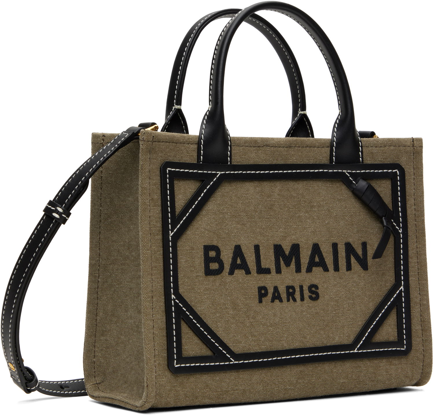 сумка-тоут Balmain Balmain B-Army Small Tote Bag Зелений | DN1FE809TDVY, 1