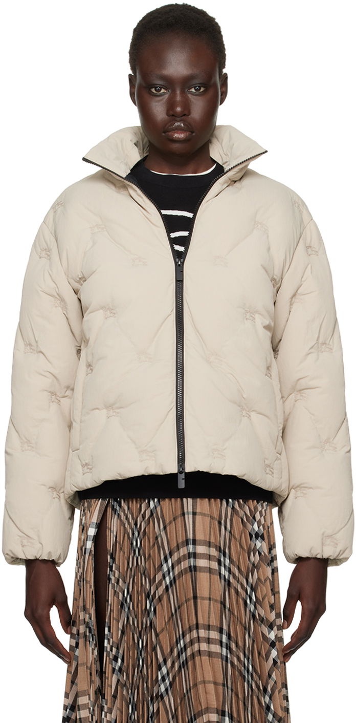 Пуховик Burberry Burberry Nylon Down Puffer Jacket бежевий | 8094176