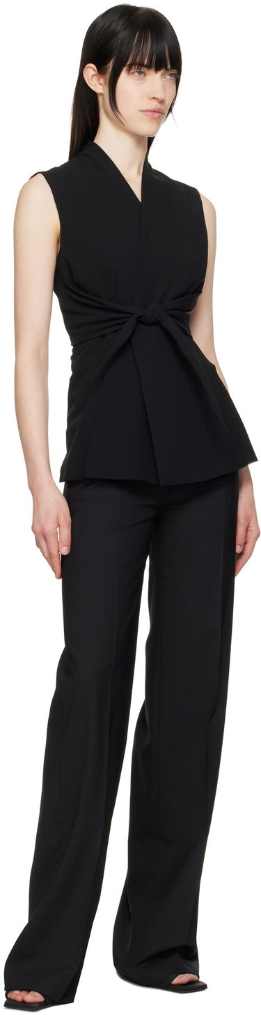 Штани Rick Owens Rick Owens Hollywood Dietrich Wide-Leg Trousers чорний | RP01E7302 ZL, 3
