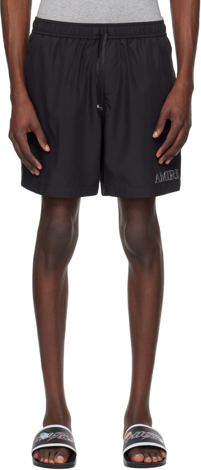 Купальники AMIRI AMIRI 'MA' Outline Shorts чорний | AMSHCA1101