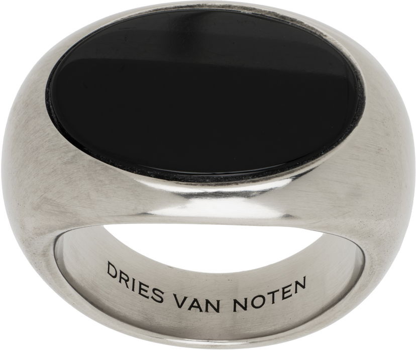 Кільце Dries Van Noten Dries Van Noten Stone Signet Ring Металік | 251-028202-092