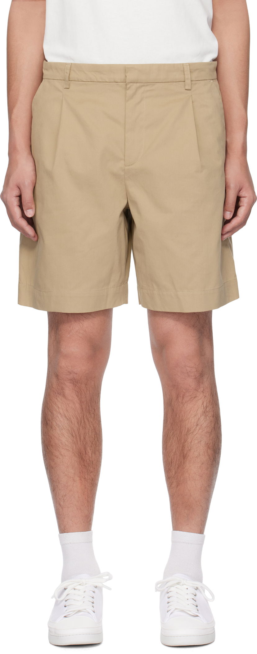 Шорти A.P.C. A.P.C. Crew Shorts бежевий | COGZR-H10198