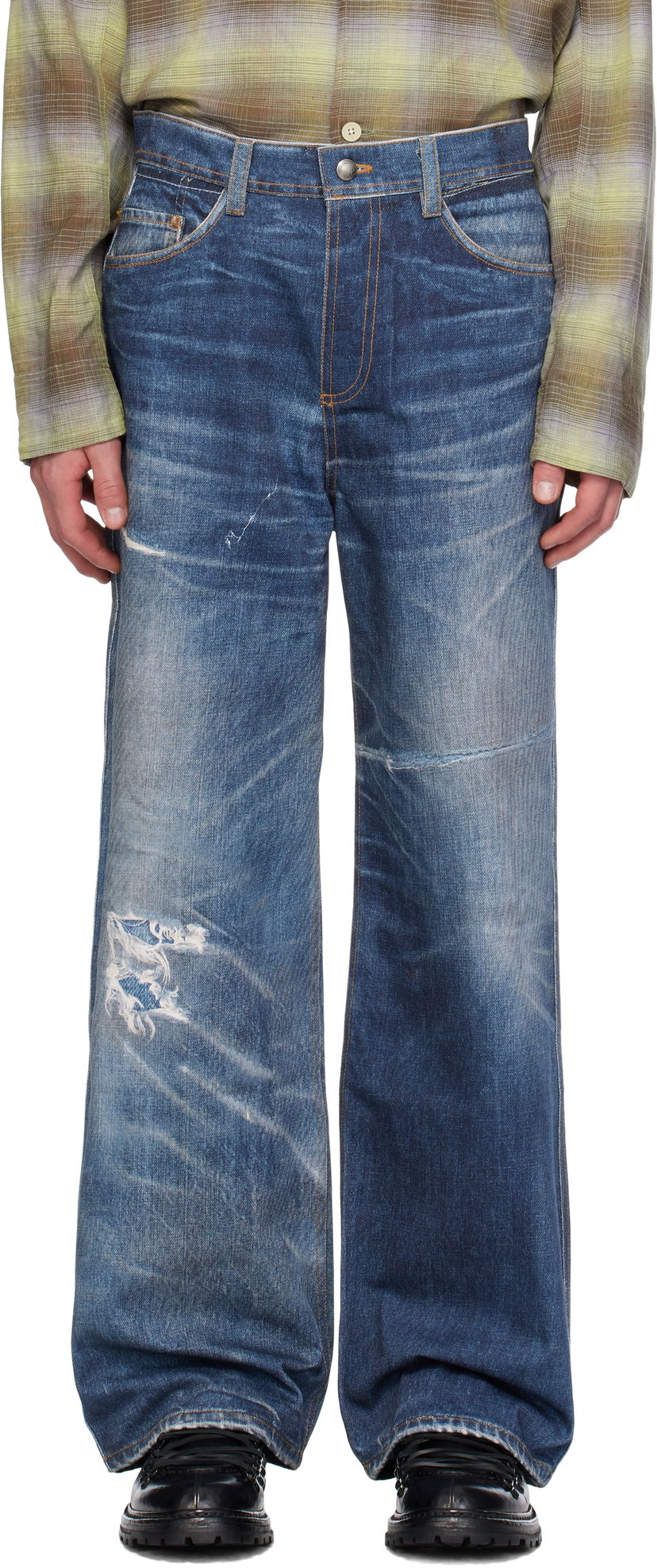 Джинси Andersson Bell Printed Jeans Синій | apa741u