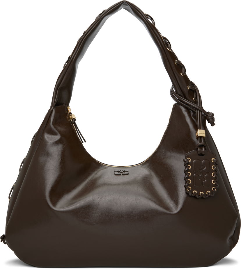 Сумочка GANNI GANNI XXL Shoulder Bag Коричневий | A6846