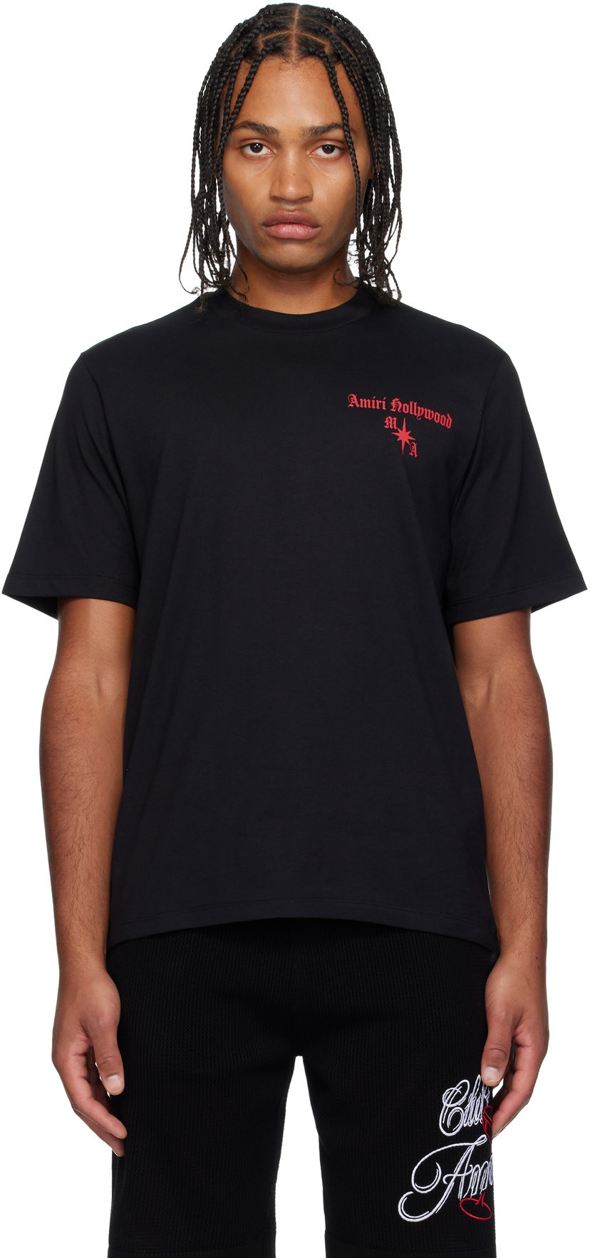 Футболка AMIRI Amiri Hollywood Gothic T-Shirt чорний | AMJYTE1252