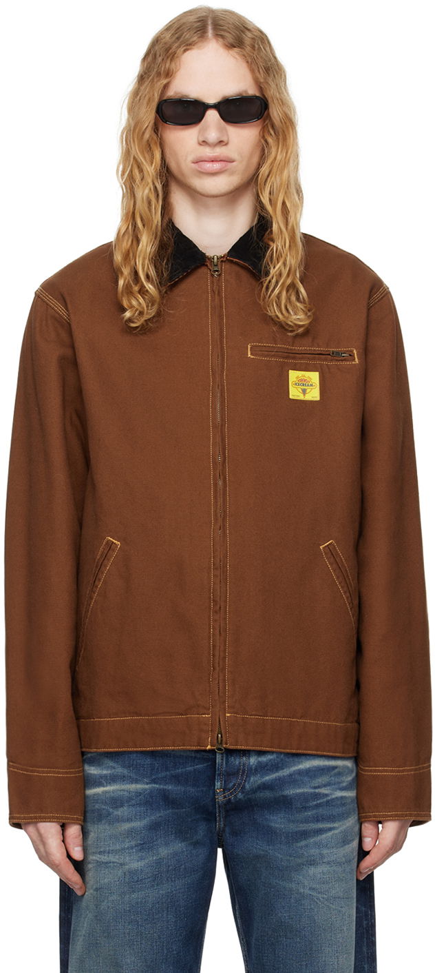 Куртка BBC IceCream ICECREAM Canvas Lined Work Jacket Коричневий | ICW003