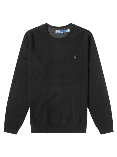 Світшоти Polo by Ralph Lauren Polo Ralph Lauren Lambswool Crew Knit Polo чорний | 710876714003