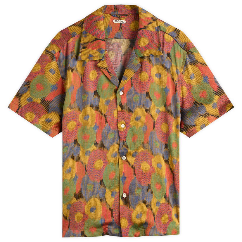 Сорочка Bode Bode Fruit Pit Short Sleeve Shirt, Size Large Різнокольоровий | MRF25SH008