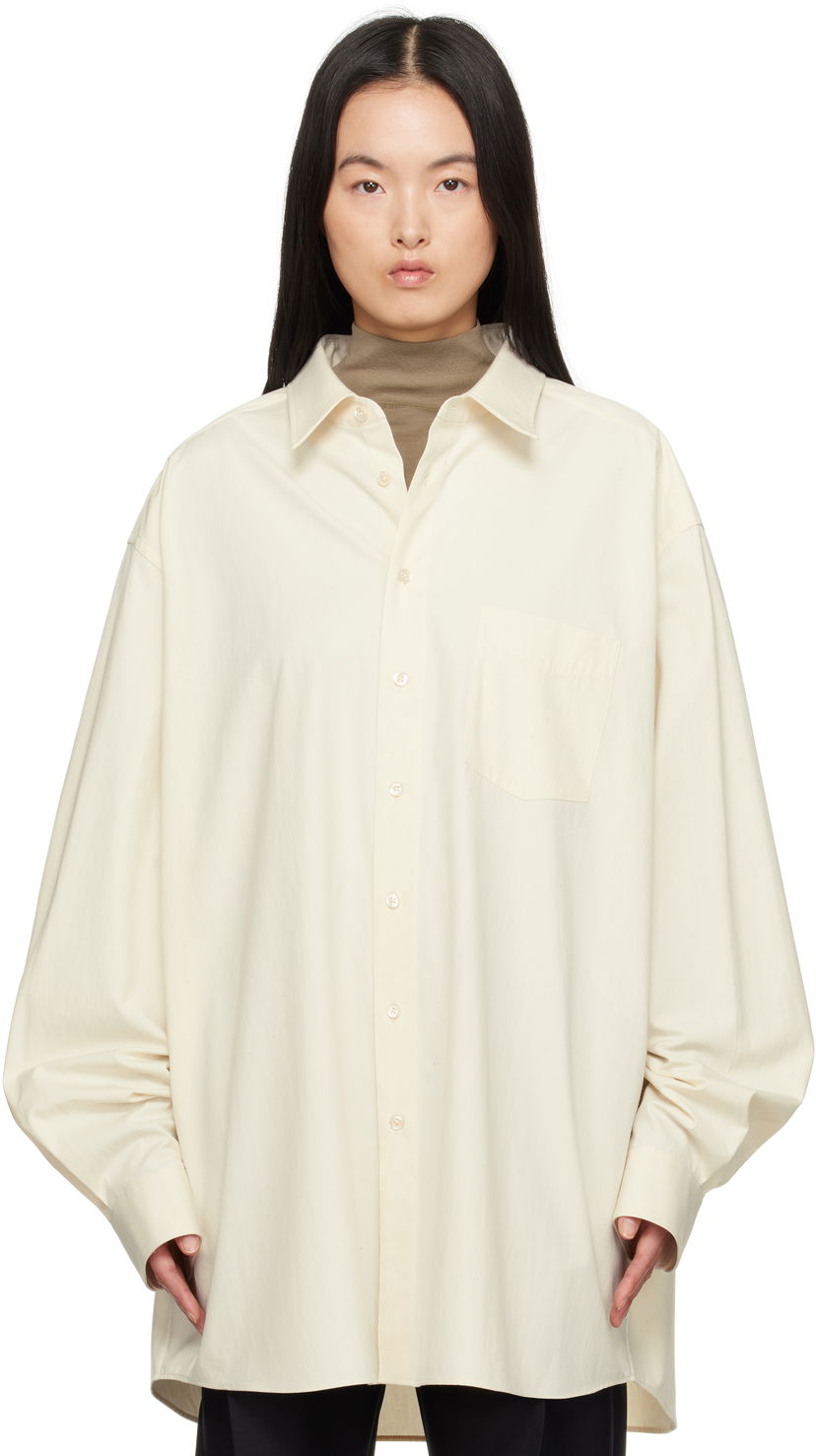 Сорочка Maison Margiela Maison Margiela Oversized Shirt білий | S51DT0017 S54352
