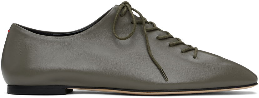 Одяг Aeyde Aeyde Isla Nappa Leather Derbys Зелений | A11-FL-RKLS08FL166-SS25-1007-007