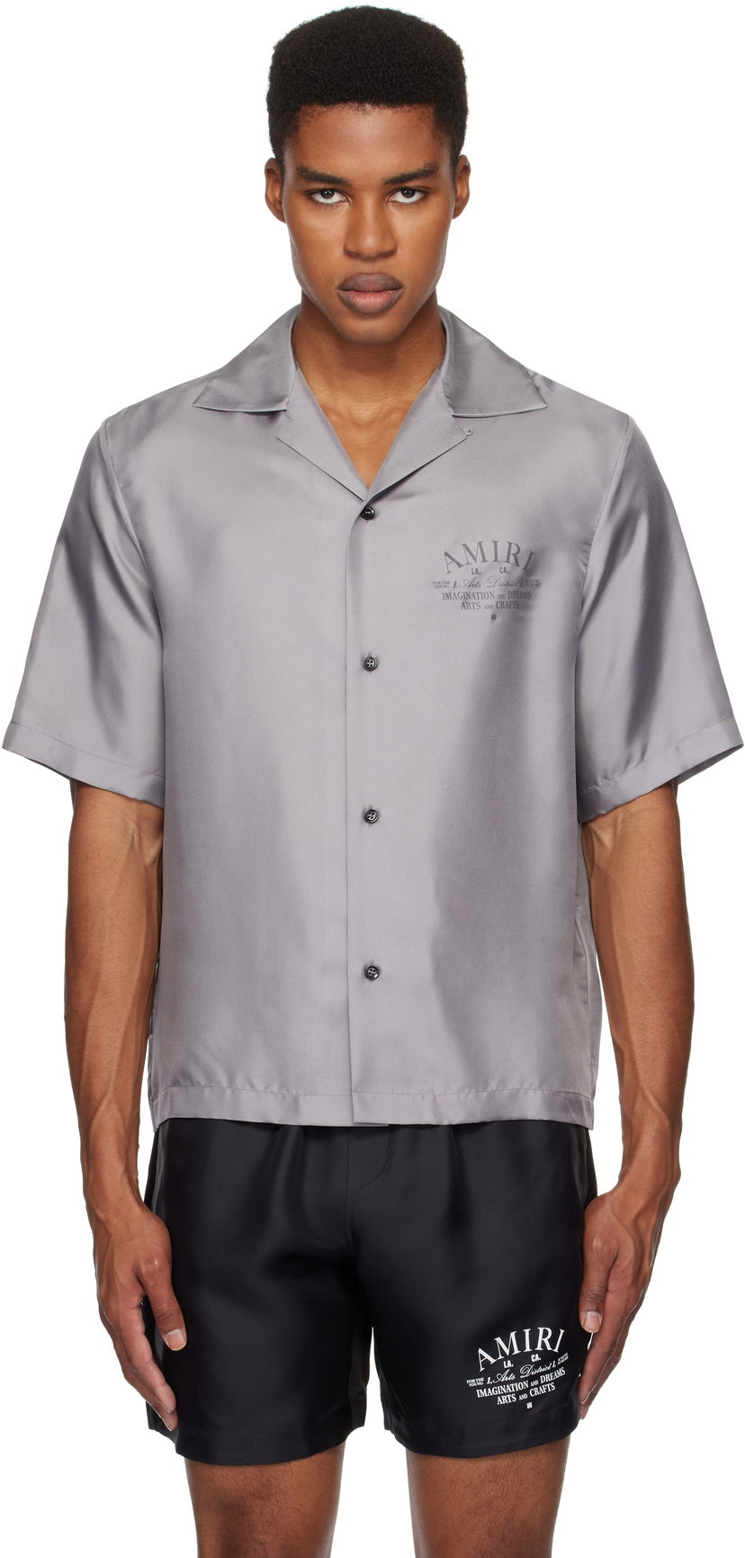 Сорочка AMIRI 'Arts District' Bowling Shirt Сірий | AMSTBW1018