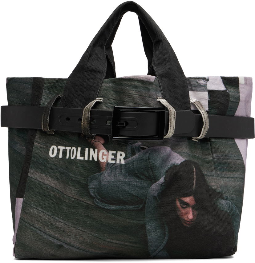 сумка-тоут Ottolinger Ottolinger Maxi Belted Tote чорний | 126-902328-01