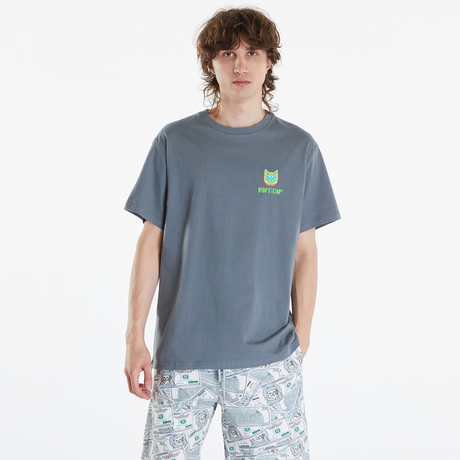 Футболка RIPNDIP Thermal Nermal Tee Charcoal Сірий | RNDSPR24169, 0