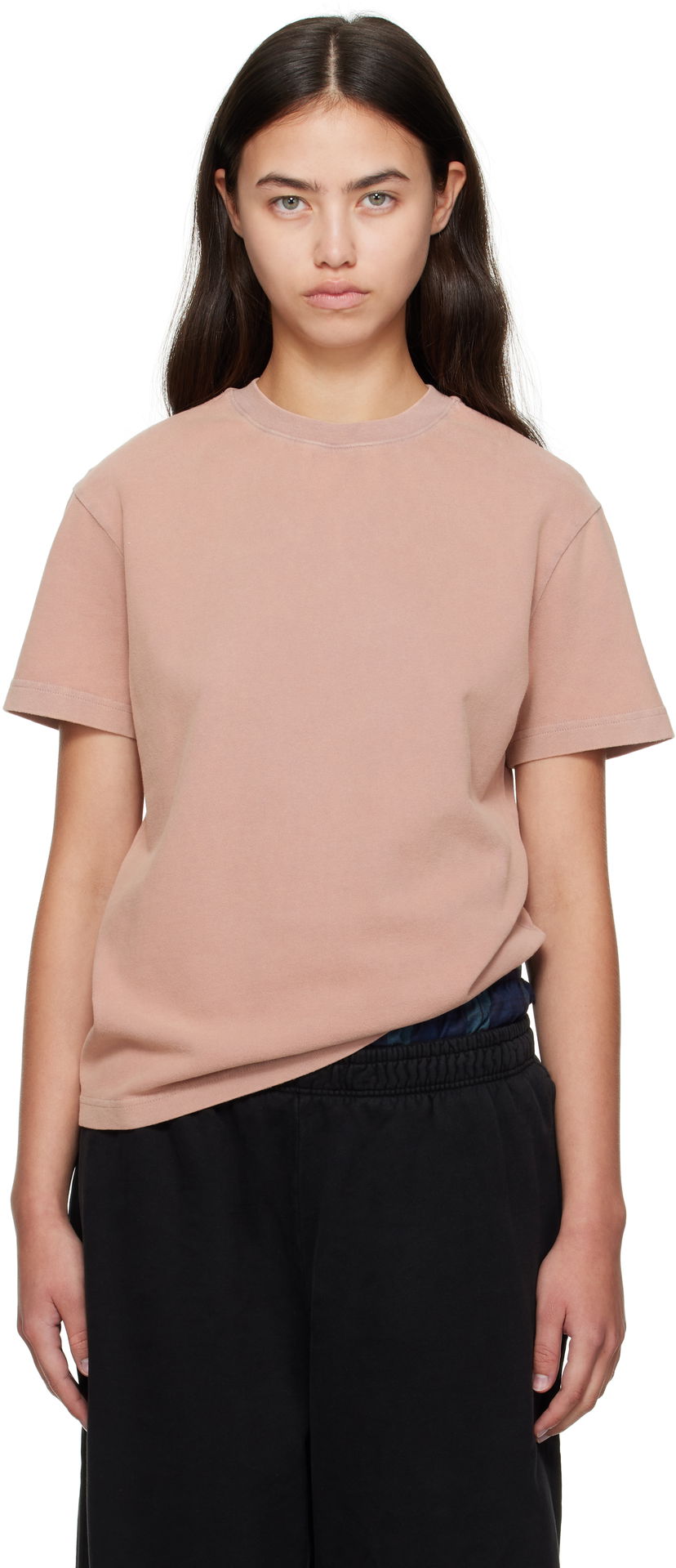 Футболка Acne Studios Acne Studios Cotton Crewneck T-Shirt Рожевий | CL0352-