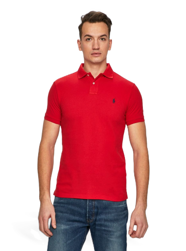 Сорочка поло Polo by Ralph Lauren Slim Fit Polo Червоний | 710548797005