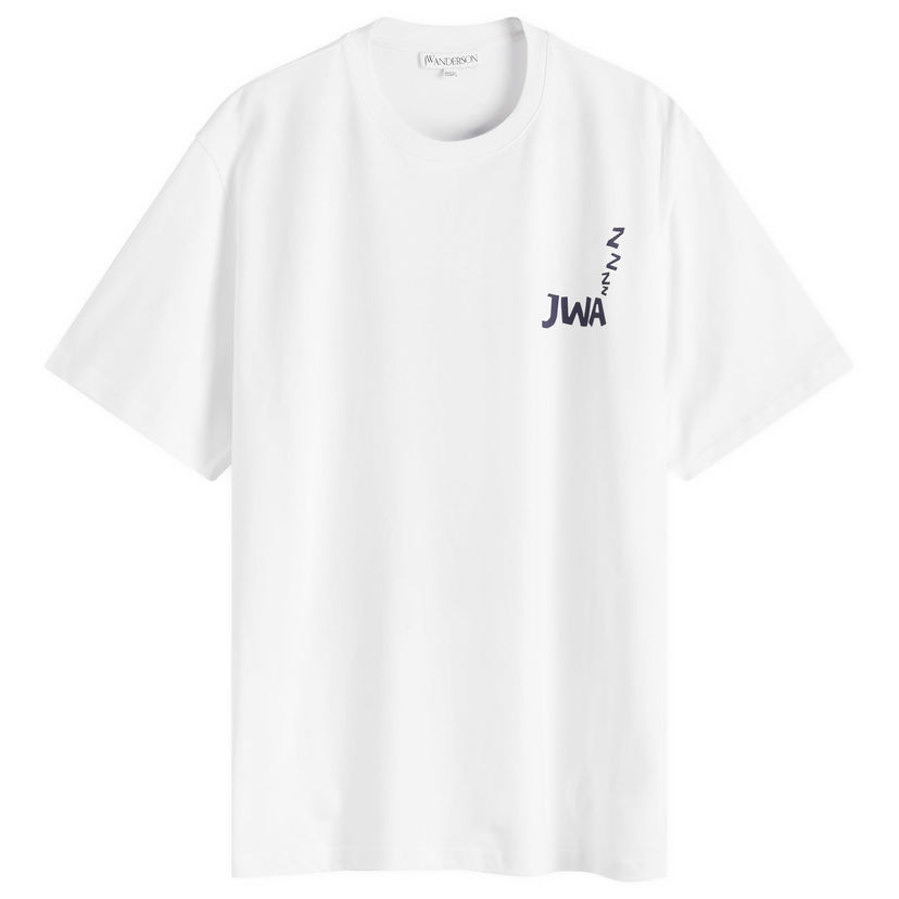 Футболка JW Anderson Back Print T-Shirt White, Size Large білий | JT0271-PG1510-001
