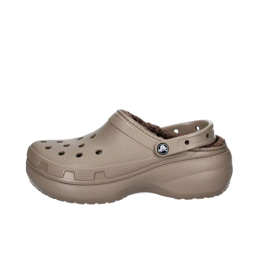 Кросівки та взуття Crocs Classic Platform Lined Clogs бежевий | 207938.199