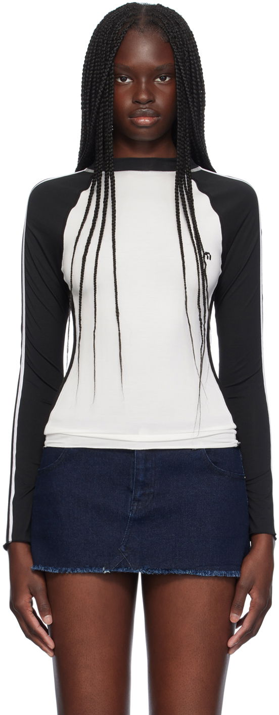 Футболка Miaou Miaou Madeline Long Sleeve T-Shirt білий | 7126TJBBLK