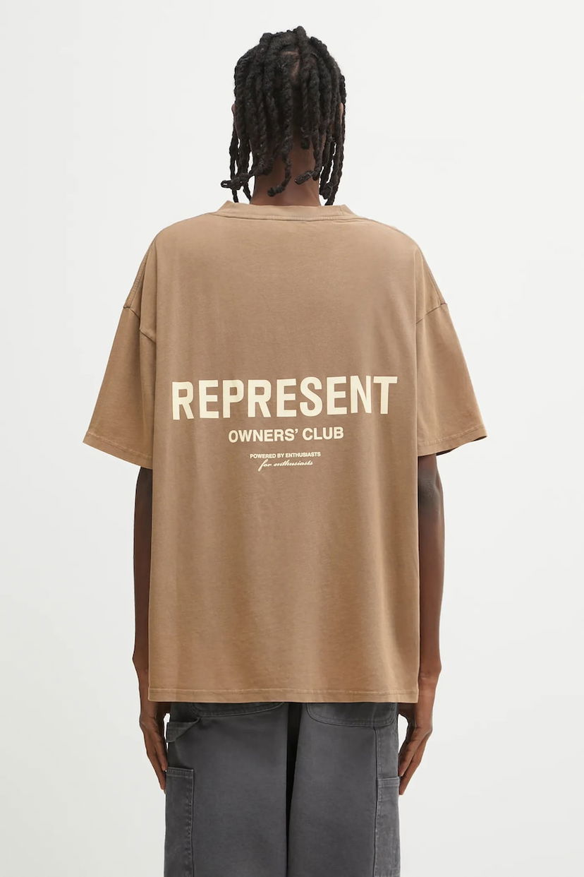 Футболка Represent Clo Owners Club Oversized Cotton Graphic T-Shirt Коричневий | OCM41114.16
