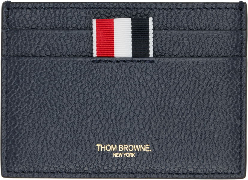 Гаманець Thom Browne Thom Browne 4-Bar Stripe Card Holder темно-синій | UAW075A-00198