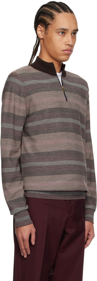 Cветр Paul Smith Paul Smith Hazy Stripe Zip Sweater Коричневий | M1R-254Z-P02590-92, 1
