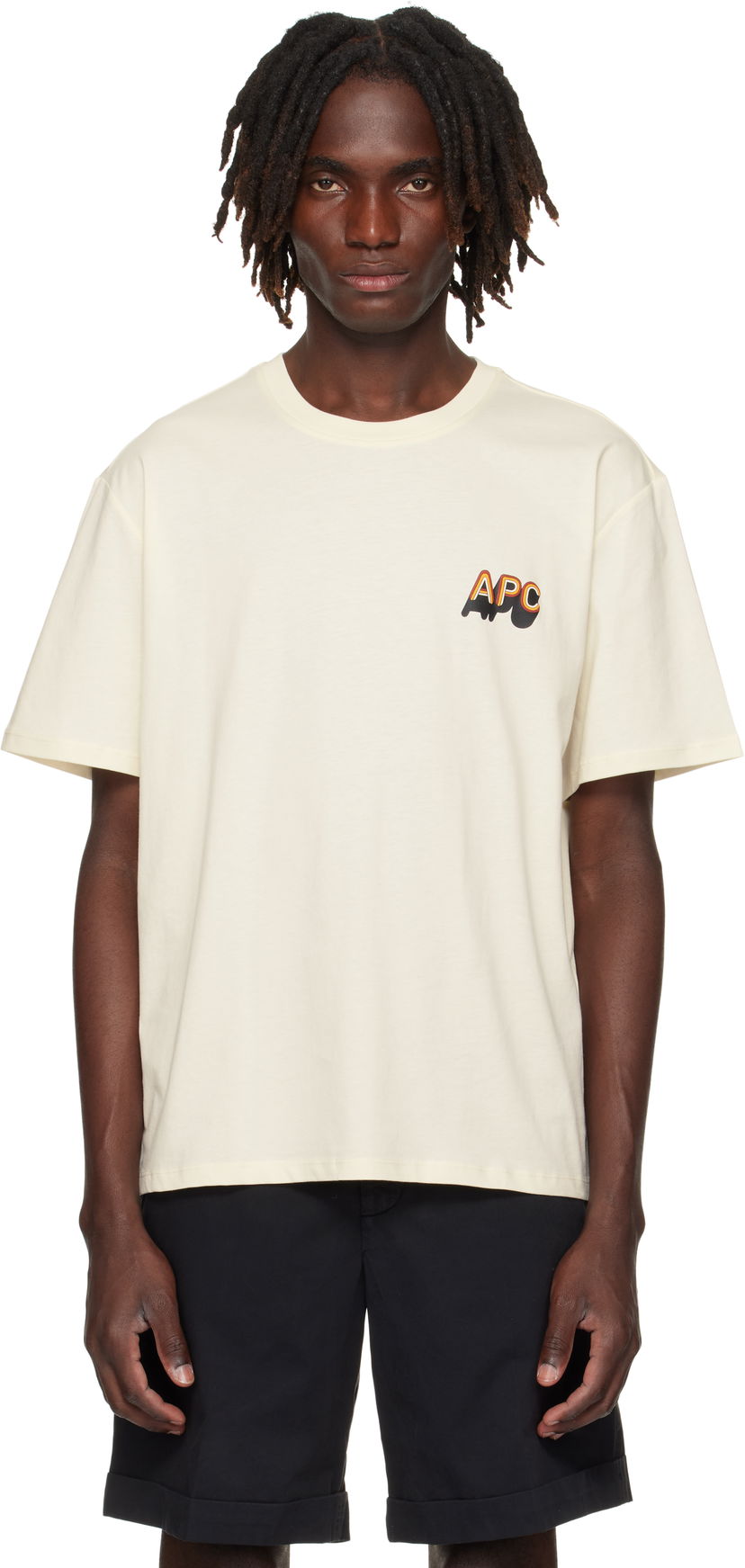 Футболка A.P.C. A.P.C. 70's H T-Shirt бежевий | COHBM-H26535
