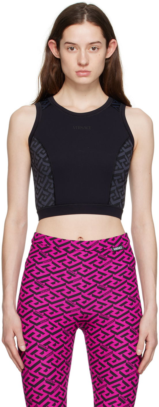 Безрукавка Versace Versace Greca Sports Bra чорний | 1008682_1A06230_1B000