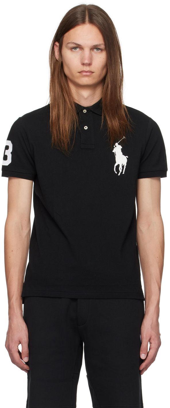 Сорочка поло Polo by Ralph Lauren Polo Ralph Lauren Black Big Pony Polo чорний | 710688969001