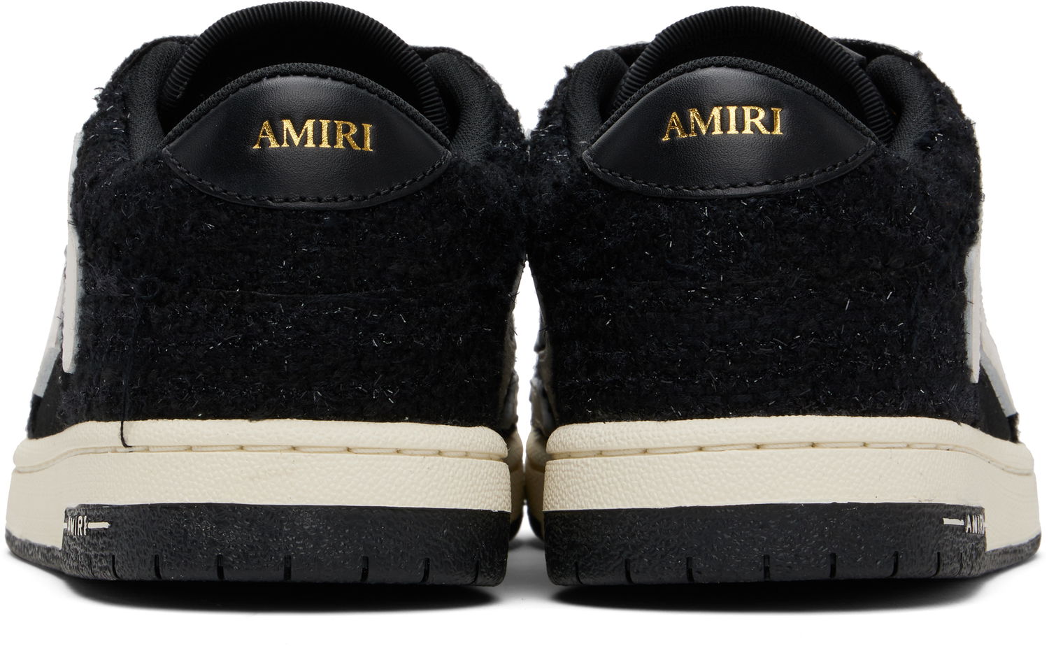 Кросівки та взуття AMIRI AMIRI Boucle Skel Top Low чорний | AMFOSR1169, 1