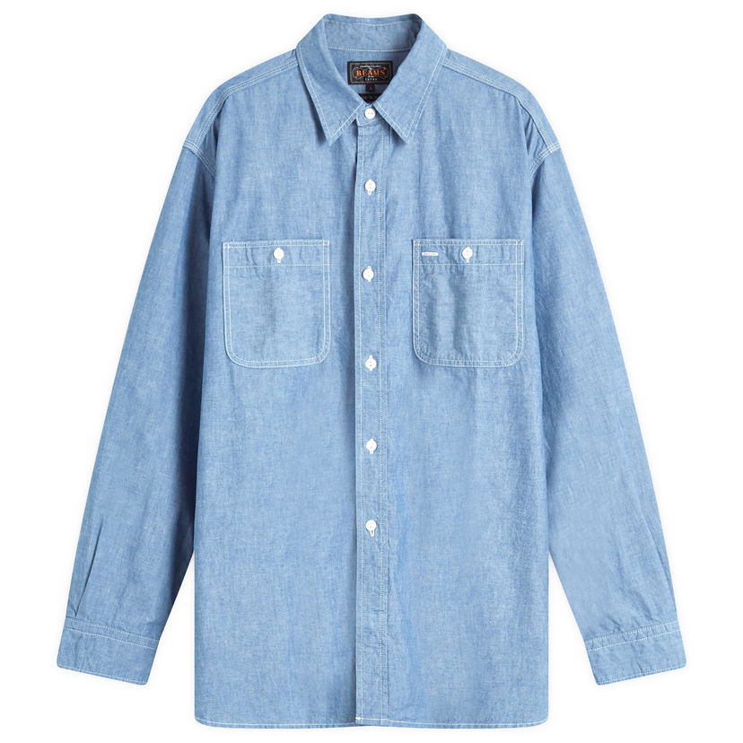 Сорочка BEAMS Beams Plus Work Shirt Синій | 3811-0924-139-70