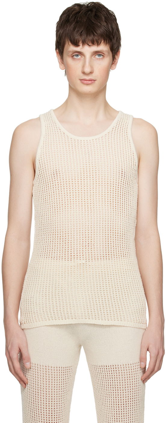 Безрукавка Nanushka Off-White Zev Tank Top бежевий | NM22BCTP00371