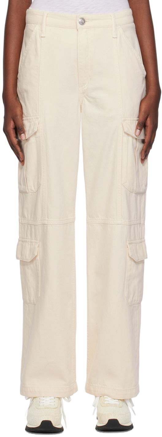 Штани карго rag & bone Cailyn Denim Cargo Pants бежевий | WDD23H2960FCEC