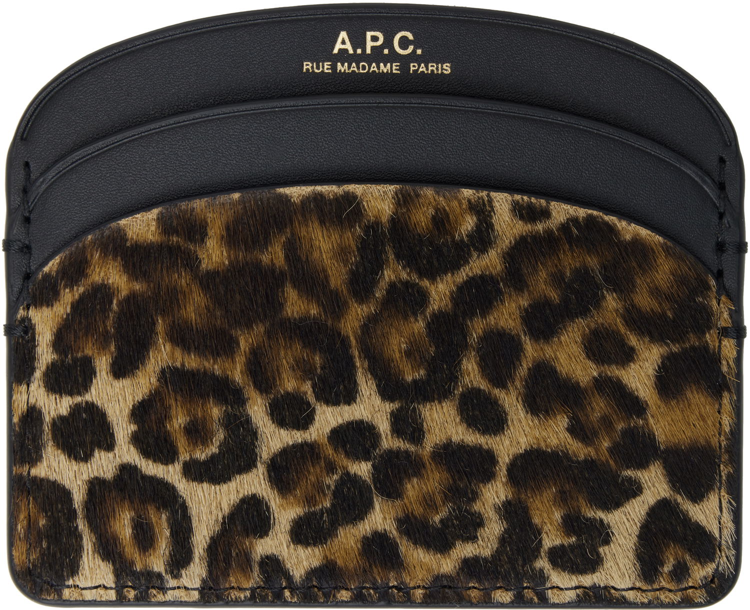 Гаманець A.P.C. A.P.C. Demi-Lune Leopard Card Holder Різнокольоровий | PXCAW-F63270, 0