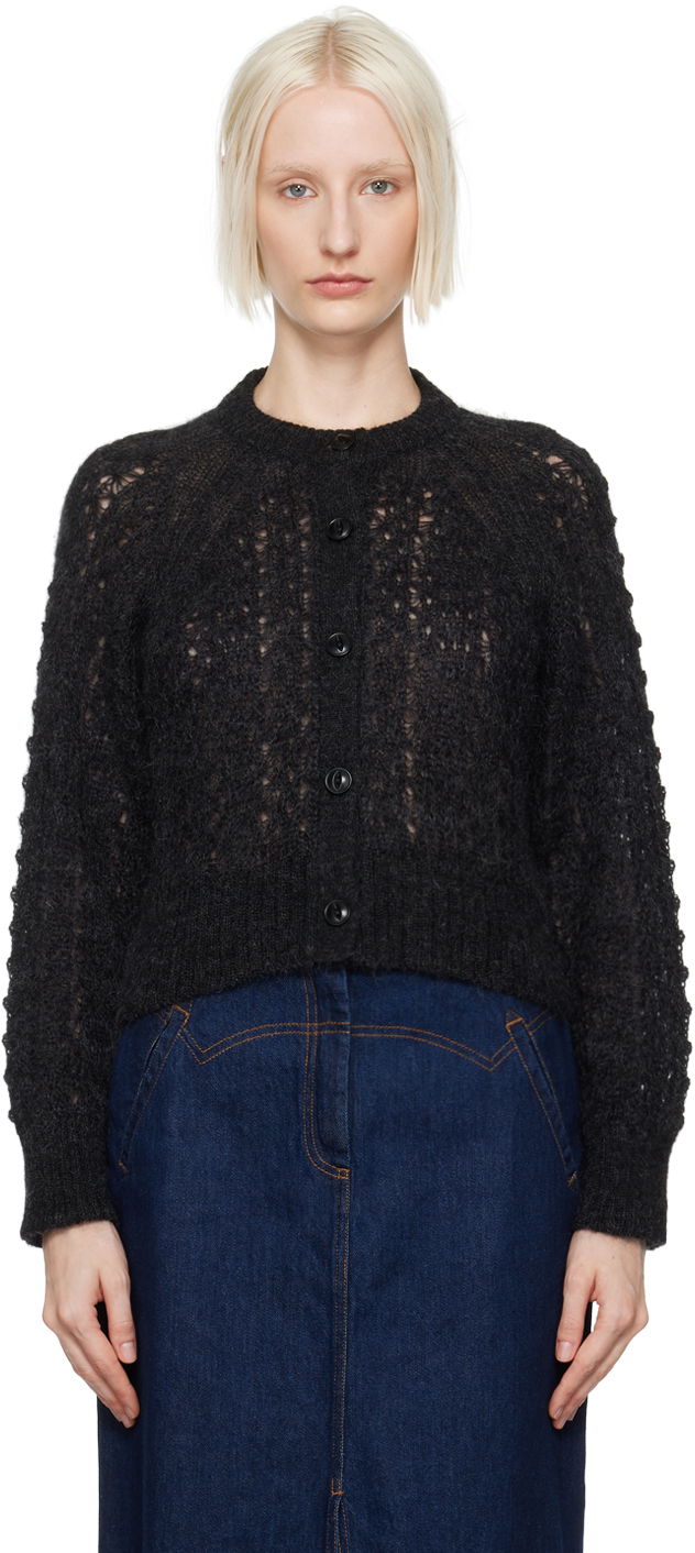 Cветр YMC YMC Foxtail Knit Cardigan чорний | Q8XAL