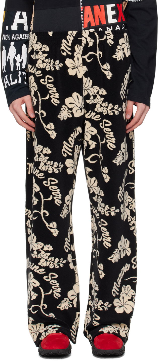 Спортивні штани Marine Serre Jacquard Sweatpants чорний | UPA046 CJER0035