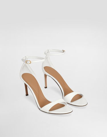 Аксесуари Dolce & Gabbana Dolce & Gabbana Polished Goatskin Heeled Sandals білий | CR1774A573880002, 1