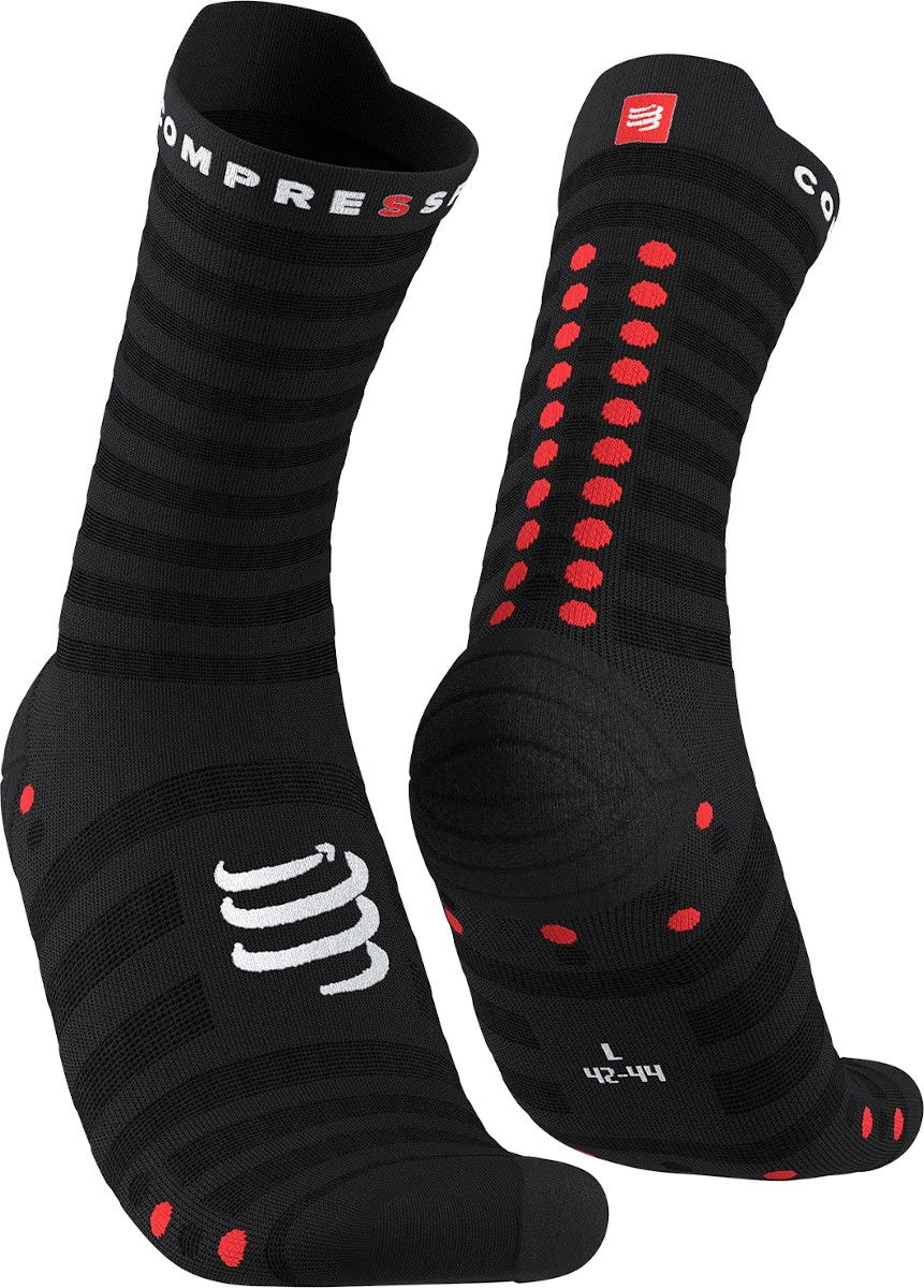 Шкарпетки Compressport Pro Racing Socks v4.0 Ultralight Run High Socks чорний | xu00050b-906, 0
